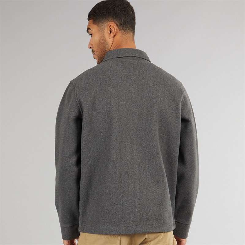 Avant Garde Mens Gunnar Brushed Overshirt Charcoal - Image 2