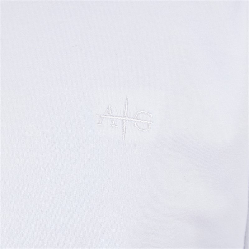 Avant Garde Mens Millienne Long Sleeve Top And Jog Pants Set White/Light Grey Marl - Image 3