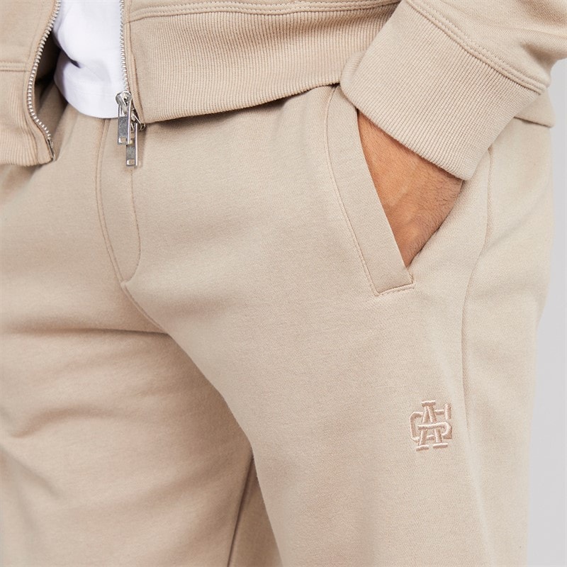 Avant Garde Mens Parker Straight Leg Joggers Stone - Image 3
