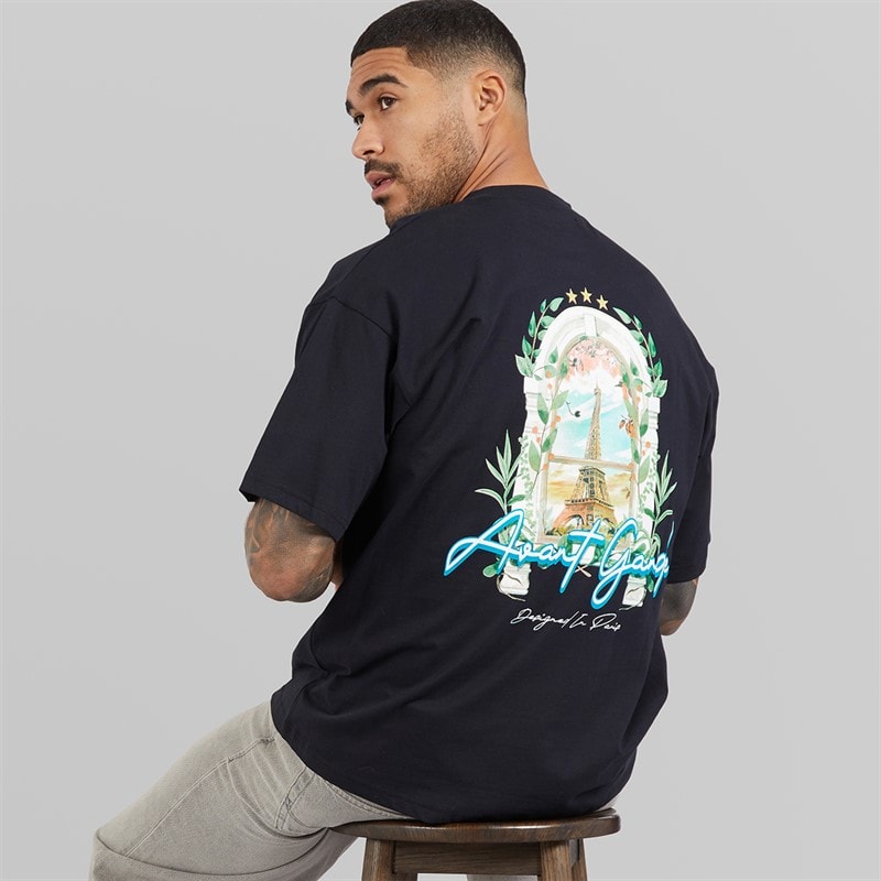 Avant Garde Mens Windows T-Shirt Black