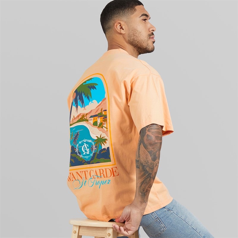 Avant Garde Mens Terrain T-Shirt Peach