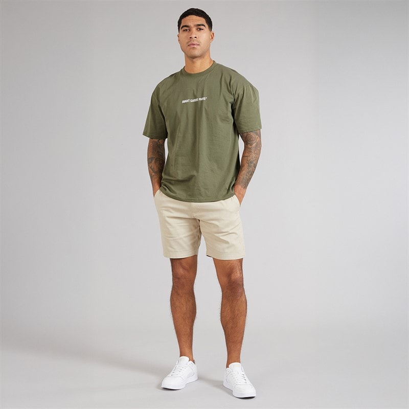 Avant Garde Mens Lowell T-Shirt Khaki - Image 3