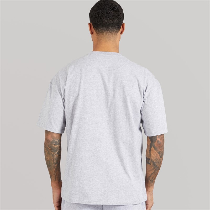 Avant Garde Mens Lowell T-Shirt Light Grey Marl Lgm - Image 2