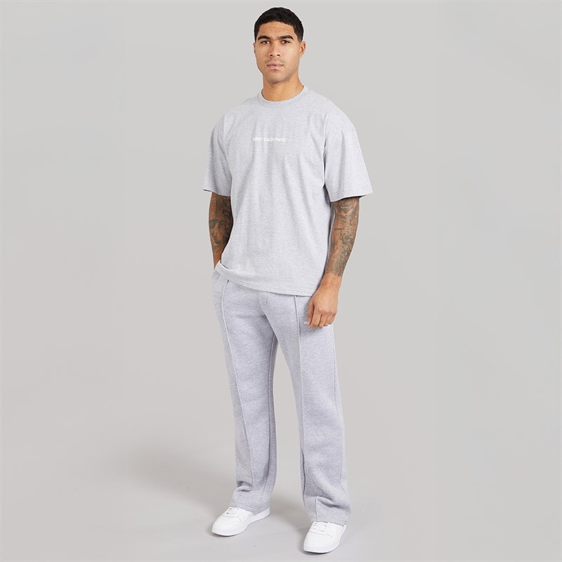 Avant Garde Mens Lowell T-Shirt Light Grey Marl Lgm - Image 4