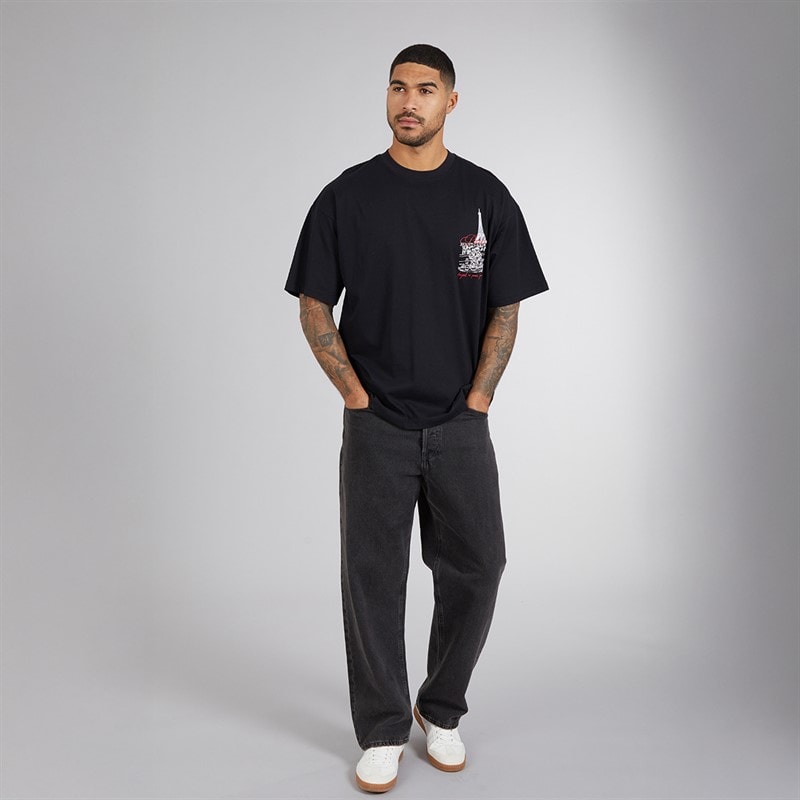 Avant Garde Mens Underline T-Shirt Jet Black - Image 4