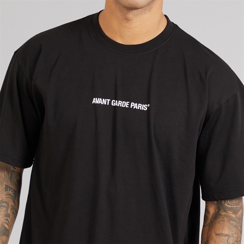 Avant Garde Mens Lowell T-Shirt Black - Image 3