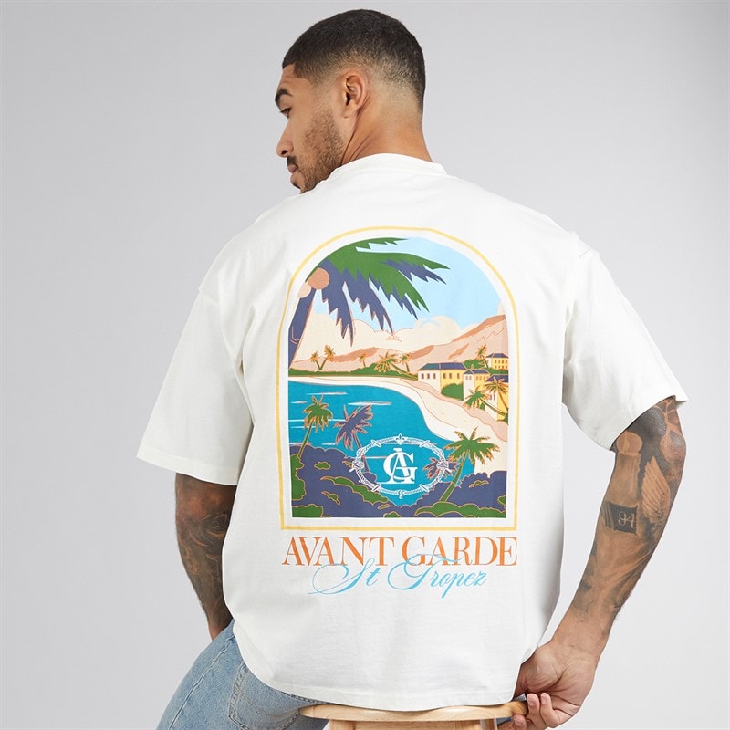 Avant Garde Mens Terrain T-Shirt Off White