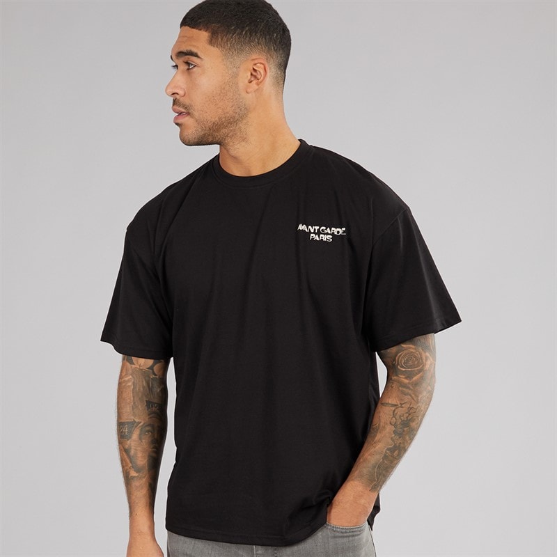 Avant Garde Mens Scene T-Shirt Black - Image 2