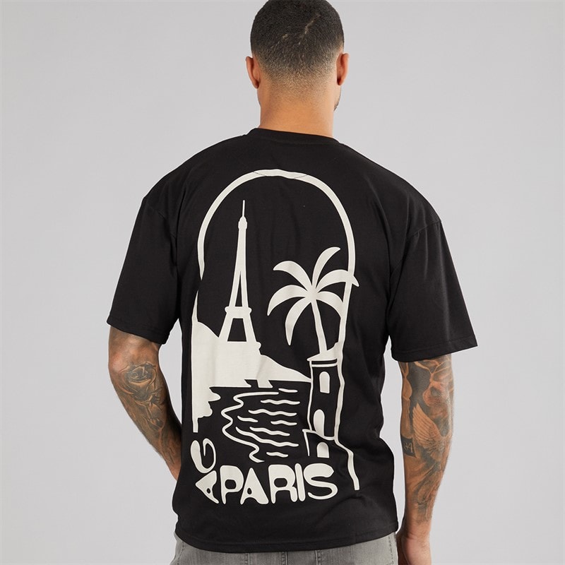 Avant Garde Mens Scene T-Shirt Black - Image 3