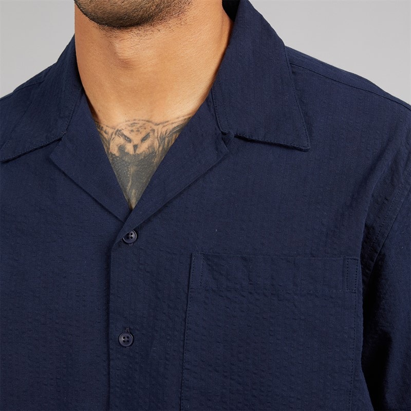 Avant Garde Mens Mario Shirt Navy - Image 3