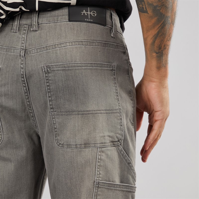 Avant Garde Mens Marquez Carpenter Jeans Grey - Image 3