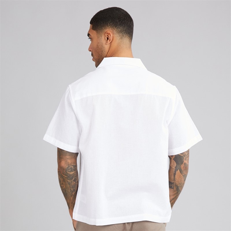 Avant Garde Mens Knight Linen Shirt White - Image 2