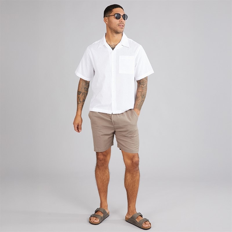 Avant Garde Mens Knight Linen Shirt White - Image 3
