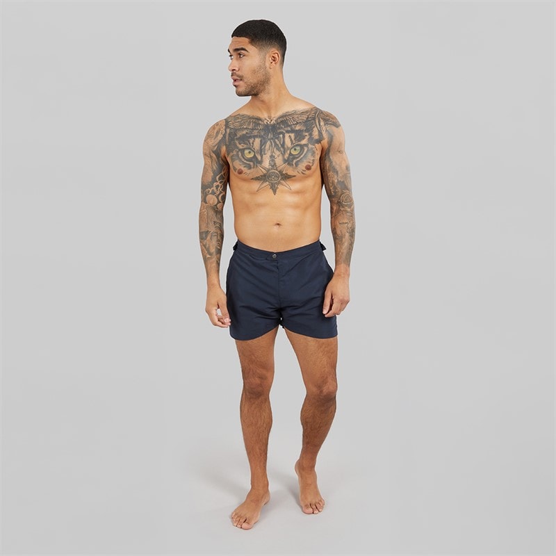Avant Garde Mens Albotraus Swim Shorts Navy - Image 3