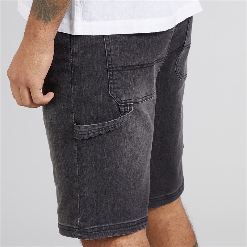 Avant Garde Mens Torrez Denim Shorts Black - Image 3