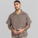 Avant Garde Mens Knight Linen Shirt Mink