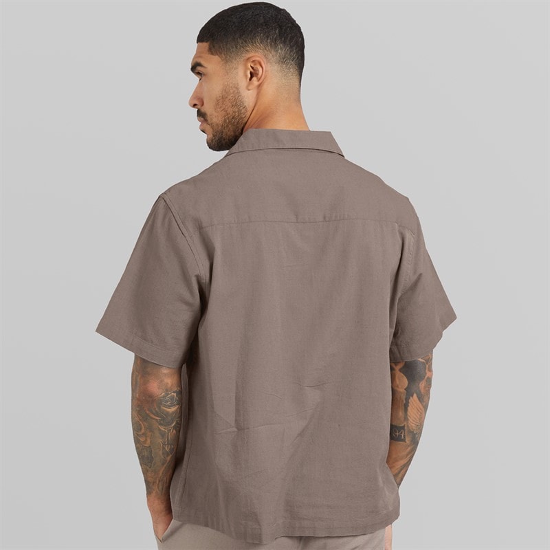 Avant Garde Mens Knight Linen Shirt Mink - Image 2