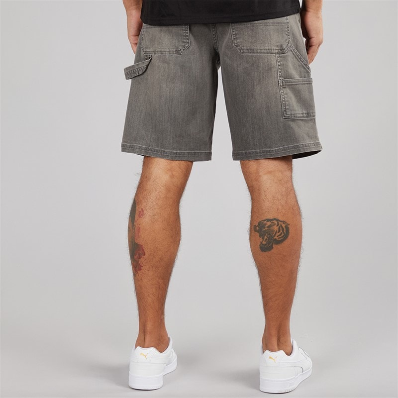Avant Garde Mens Torrez Denim Shorts Grey - Image 2