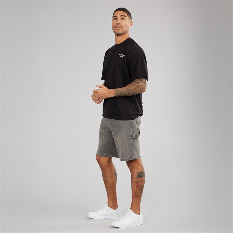 Avant Garde Mens Torrez Denim Shorts Grey - Image 4