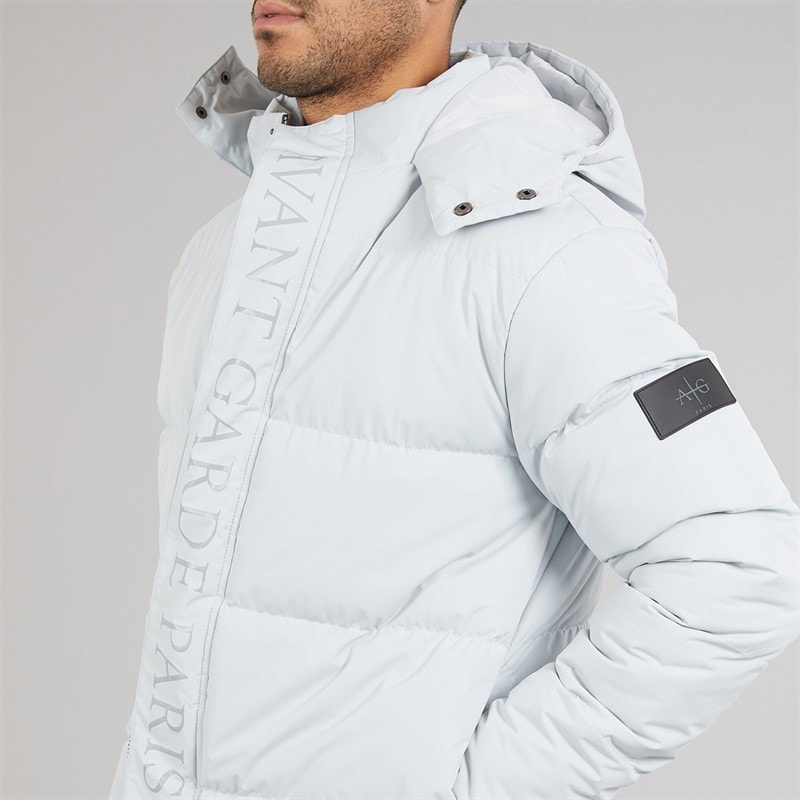 Avant Garde Mens Pyron Puffer Jacket Frost Grey - Image 3