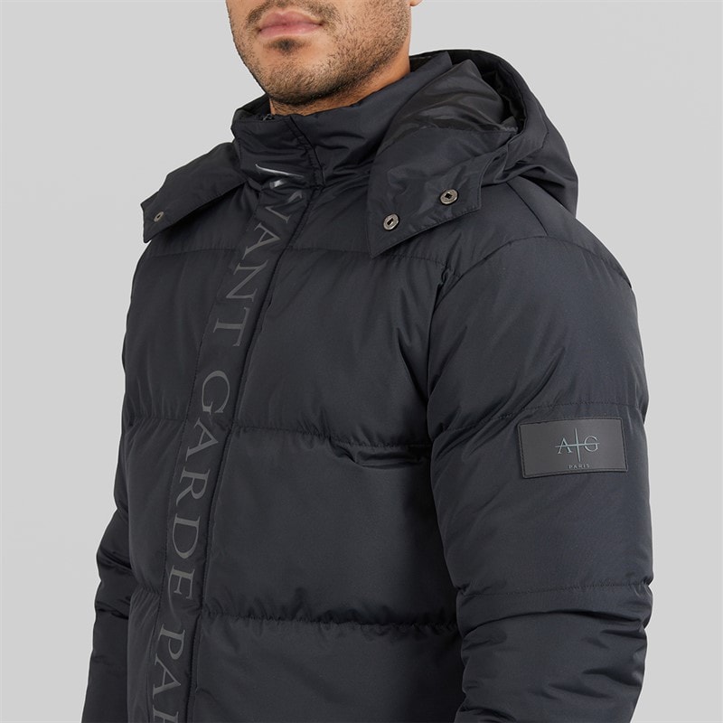 Avant Garde Mens Pyron Puffer Jacket Black - Image 3