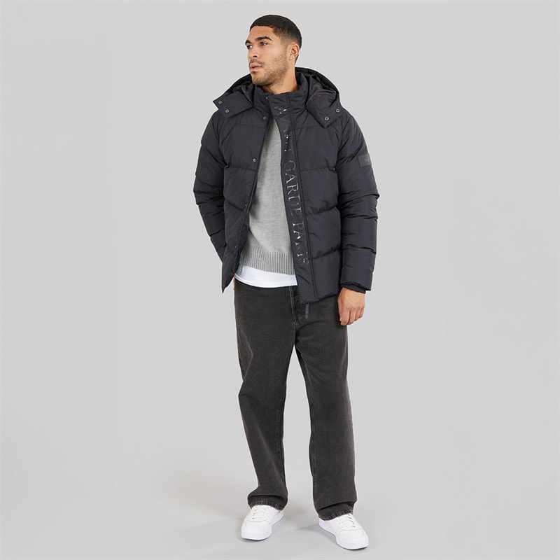 Avant Garde Mens Pyron Puffer Jacket Black - Image 4