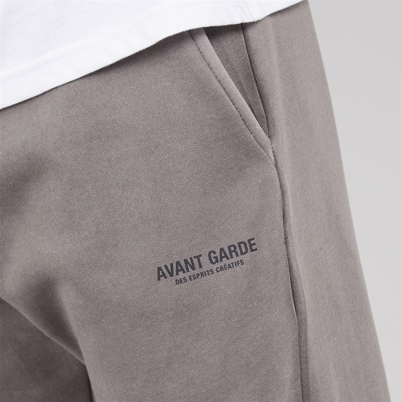 Avant Garde Mens Creatives Open Hem Joggers Steel - Image 3