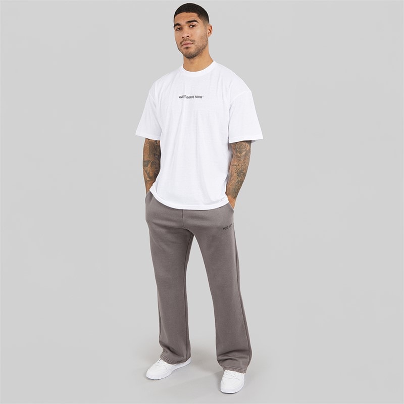 Avant Garde Mens Creatives Open Hem Joggers Steel - Image 4