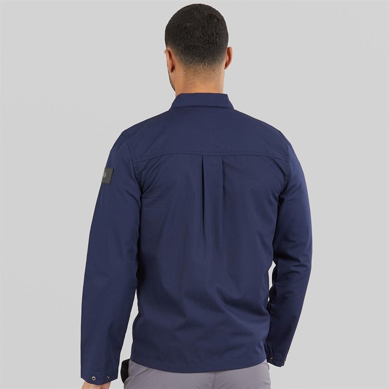 Avant Garde Mens Arden Overshirt Navy - Image 2