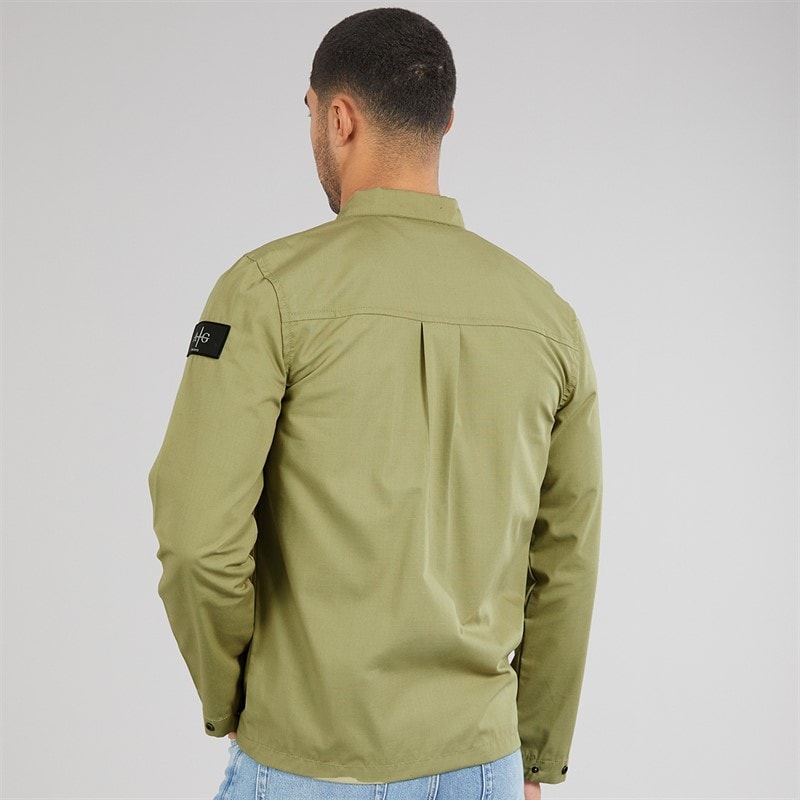 Avant Garde Mens Arden Overshirt Sage - Image 2