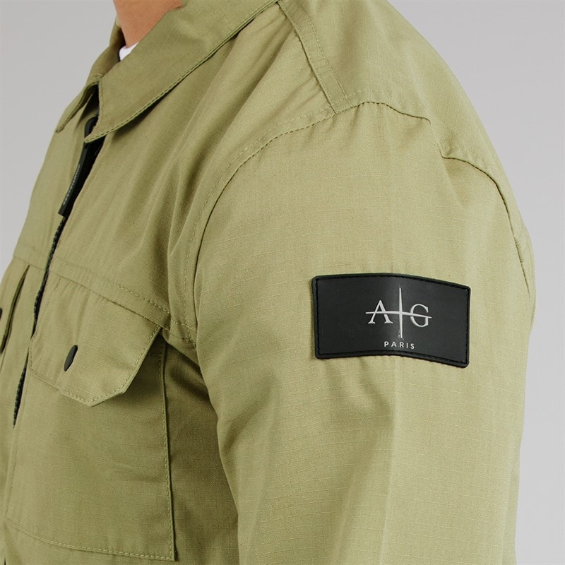 Avant Garde Mens Arden Overshirt Sage - Image 3