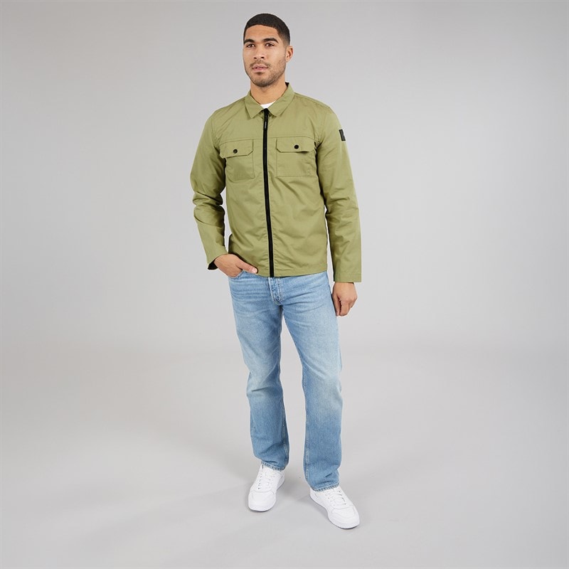 Avant Garde Mens Arden Overshirt Sage - Image 4