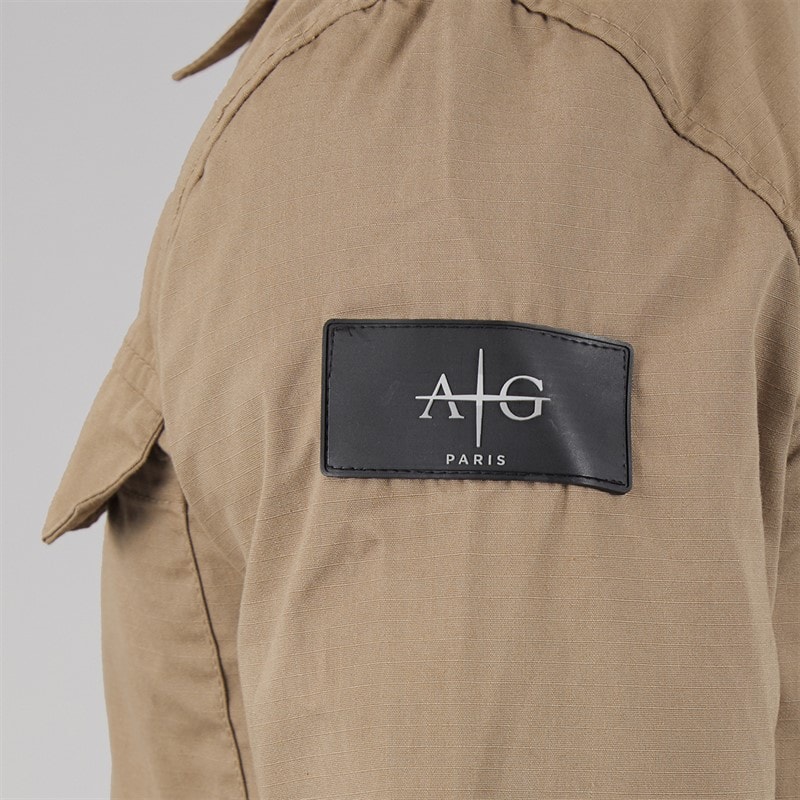 Avant Garde Mens Arden Overshirt Mink - Image 5
