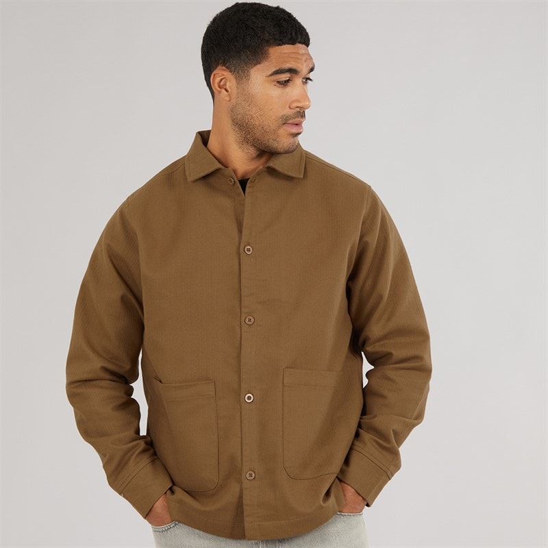 Avant Garde Mens Copponi Cord Shacket Brown - Image 3