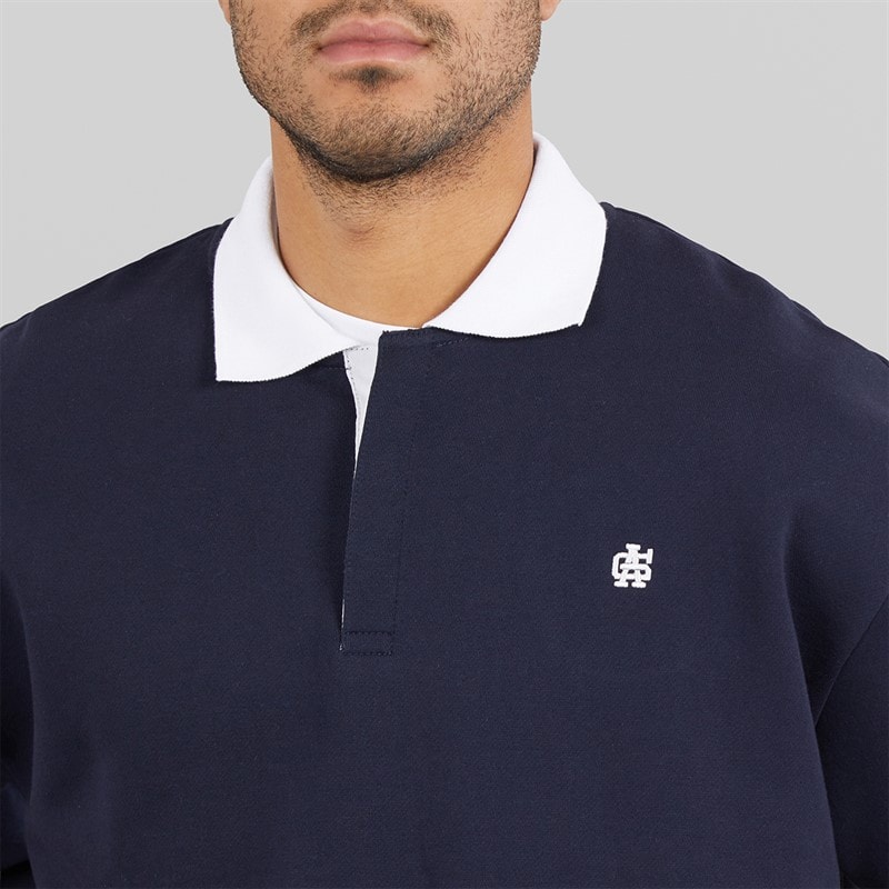 Avant Garde Mens Symbol Rugby Shirt Black Iris - Image 3