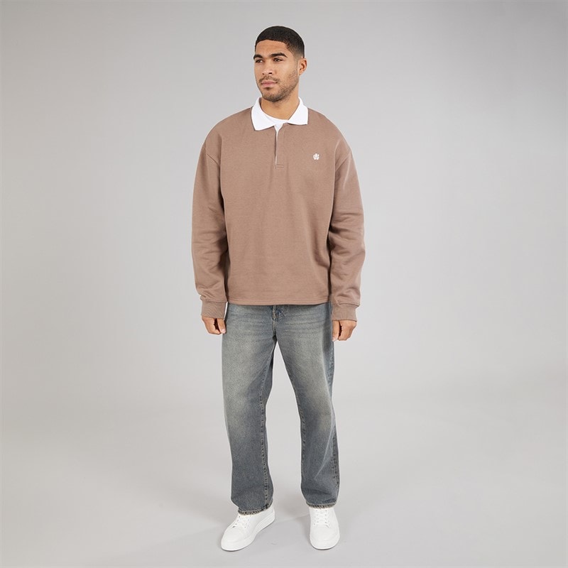Avant Garde Mens Symbol Rugby Shirt Mink - Image 4