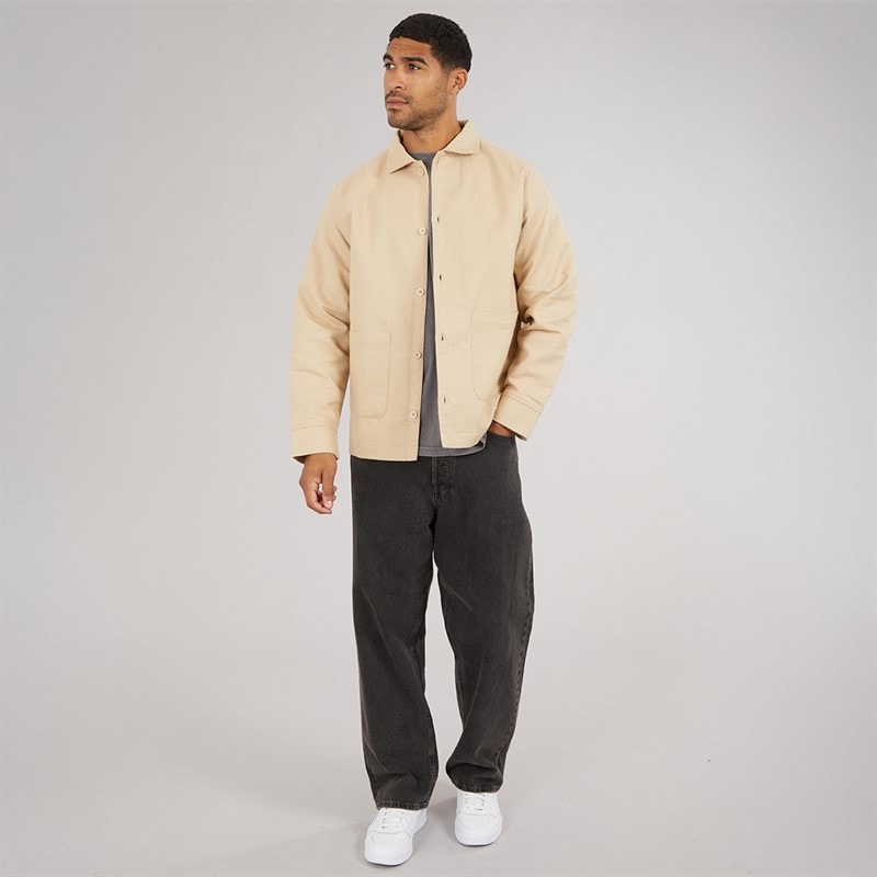 Avant Garde Mens Copponi Cord Shacket Stone - Image 4