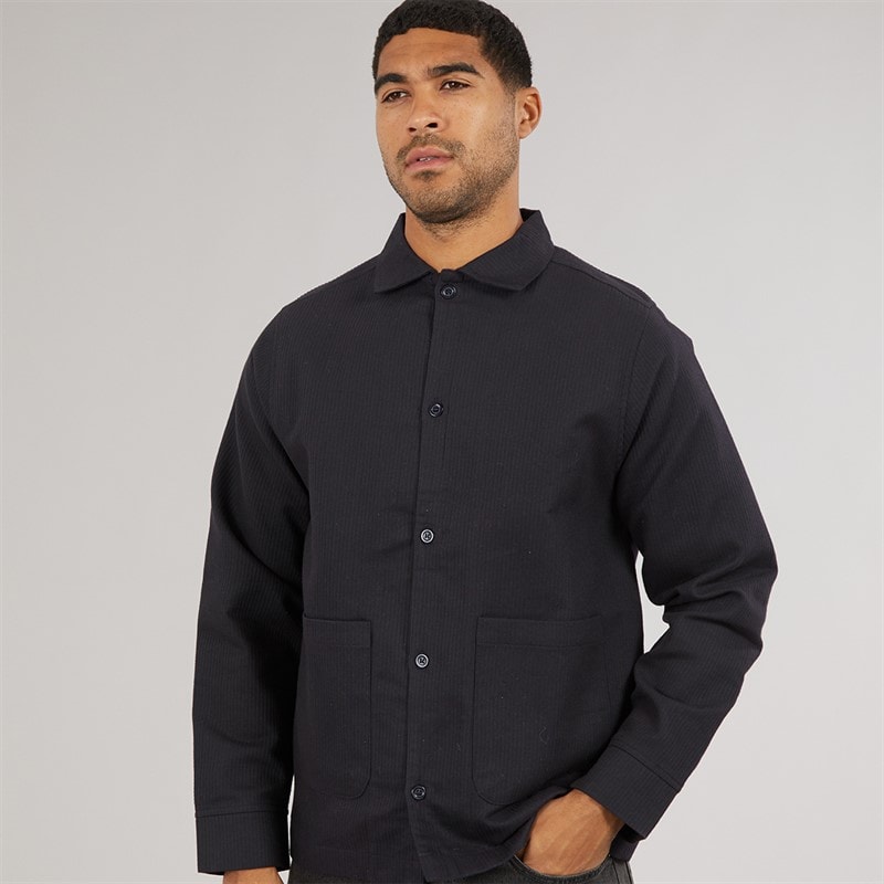 Avant Garde Mens Copponi Cord Shacket Dark Navy - Image 3
