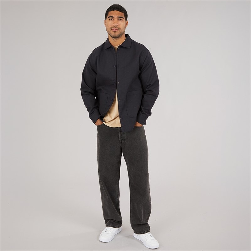 Avant Garde Mens Copponi Cord Shacket Dark Navy - Image 4