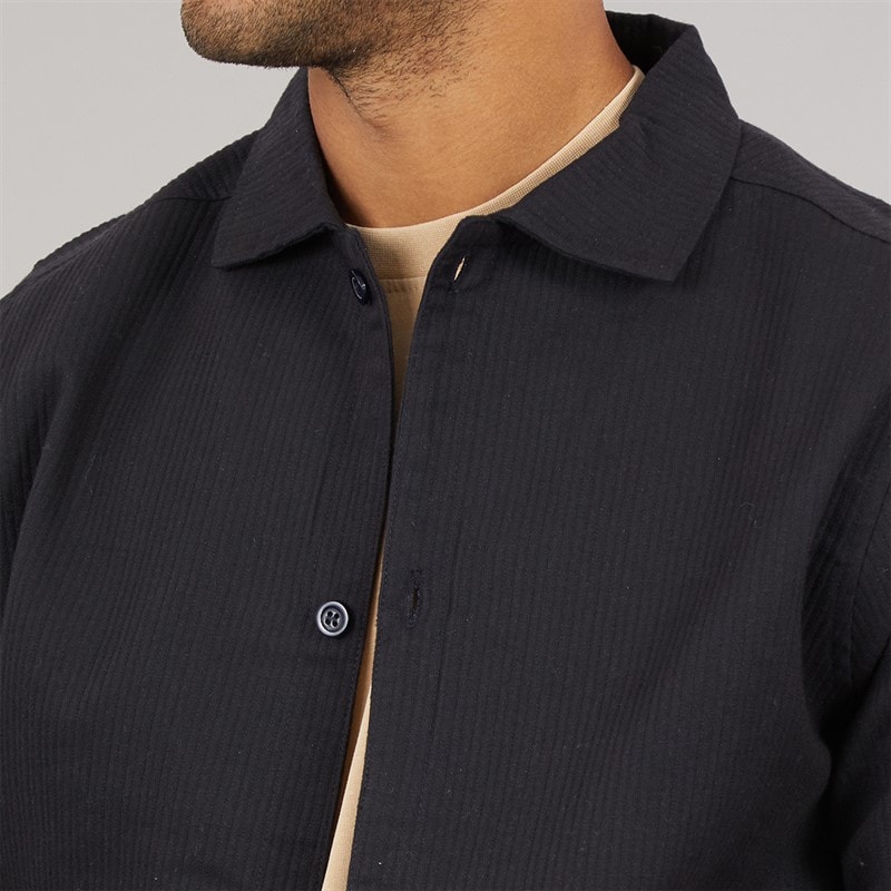 Avant Garde Mens Copponi Cord Shacket Dark Navy - Image 5
