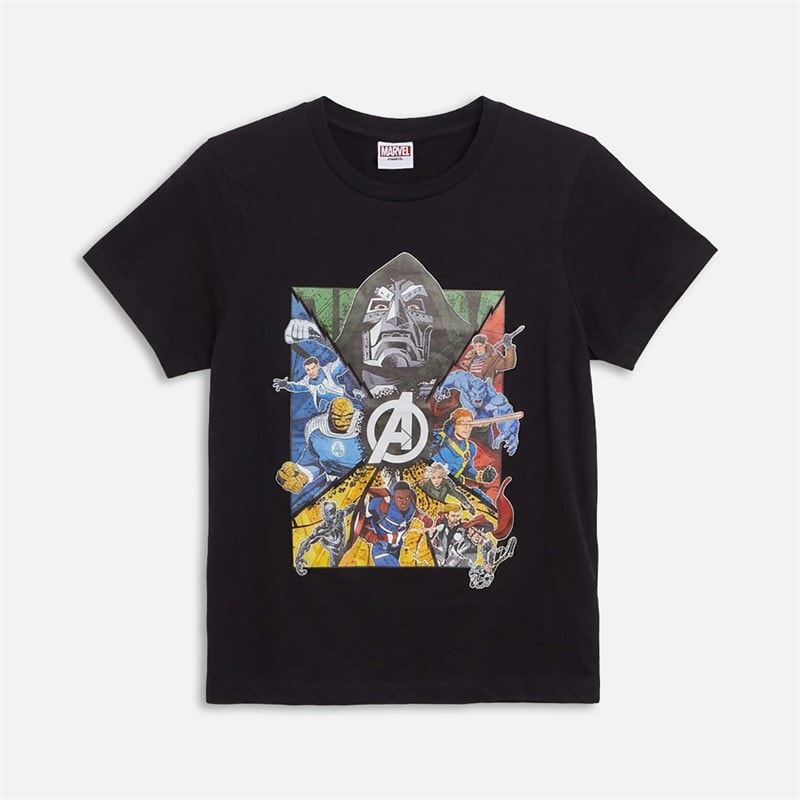 AVENGERS Boys Doomsday Five Pack T-Shirts Multi - Image 3