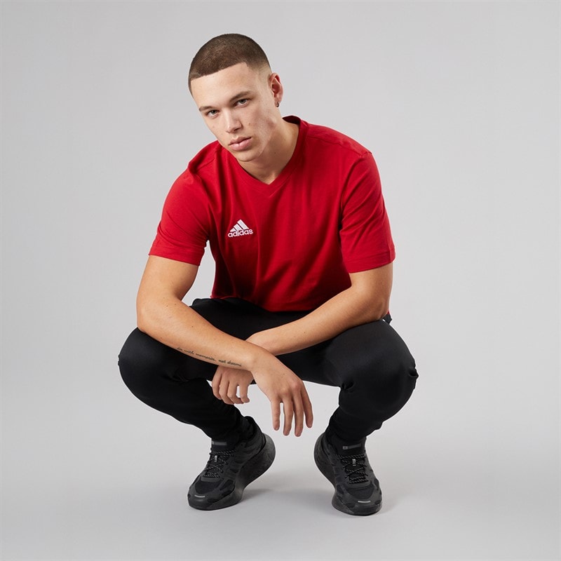 adidas Mens Entrada 22 T-Shirt Team Power Red - Image 5