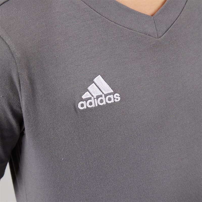adidas Junior Entrada 22 T-Shirt Team Grey - Image 3