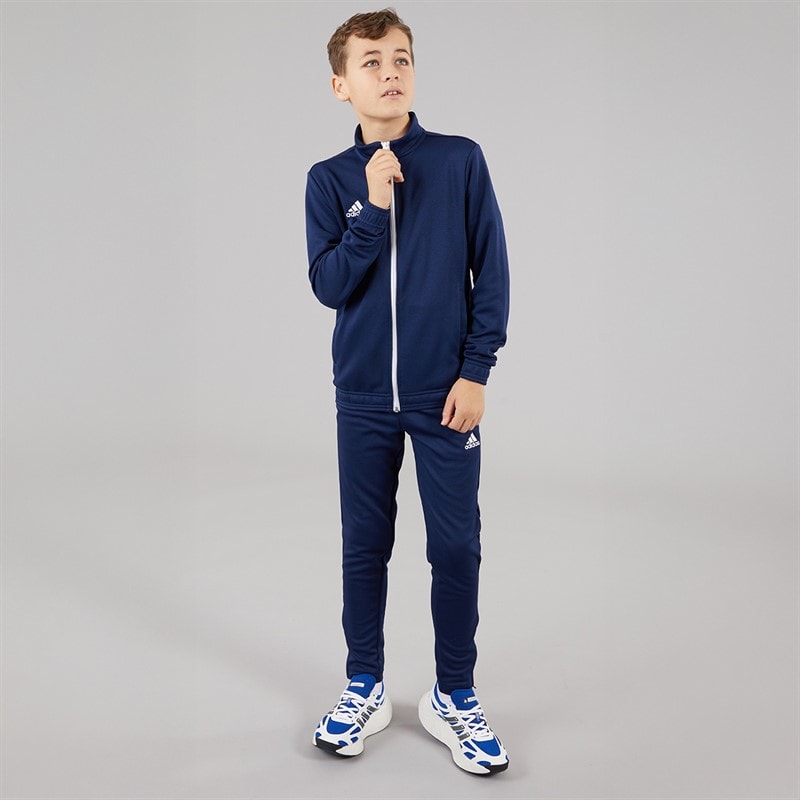 adidas Junior Boys Entrada 22 Poly Track Jacket Team Navy Blue - Image 4