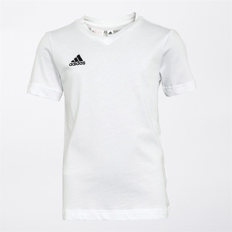 adidas Junior Entrada 22 T-Shirt White - Image 1
