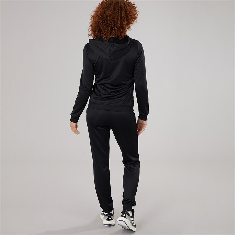 adidas Womens Essentials French Terry Logo Tracksuit Black/White - Image 2