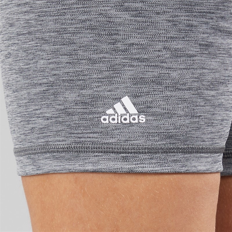 adidas Womens Optime Aeroready Tight Shorts Dark Grey Heather - Image 5