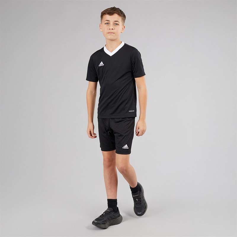 adidas Kids Entrada 22 Shorts Black/White - Image 4