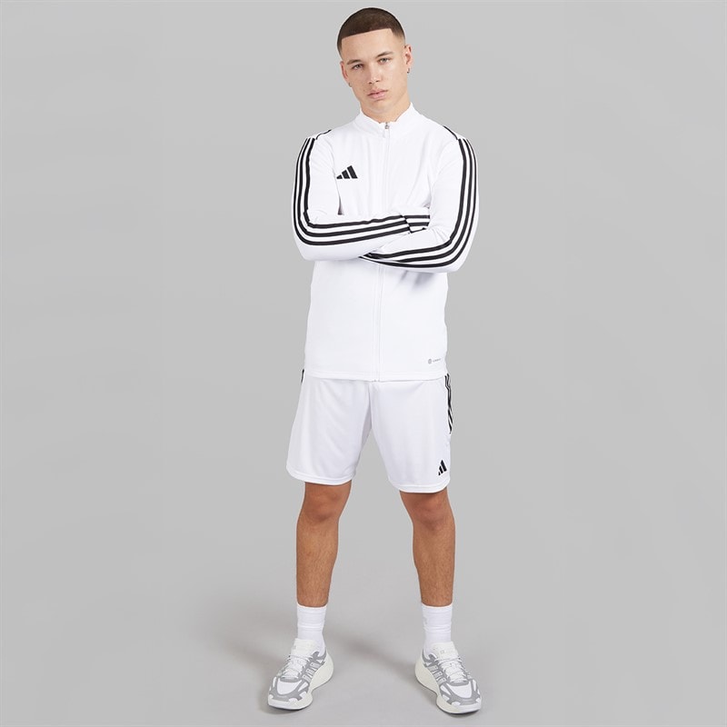 adidas Mens Tiro 23 Track Jacket White/Black - Image 4