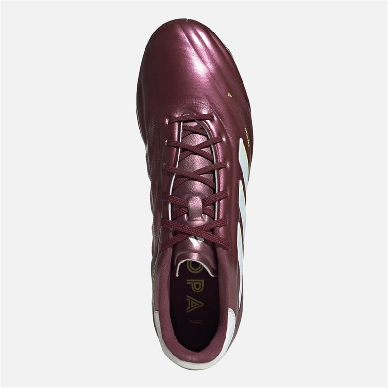 adidas Copa Pure II Elite FG Firm Ground Football Boots Shadow Red/Cloud White/Team Solar Yellow 2 - Image 4